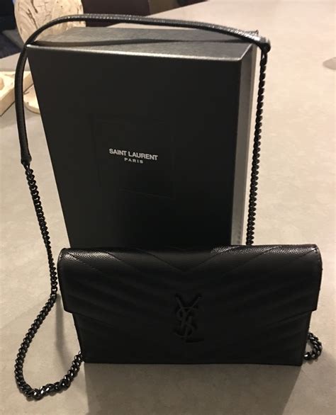 ysl white black wallet|ysl black wallet on chain.